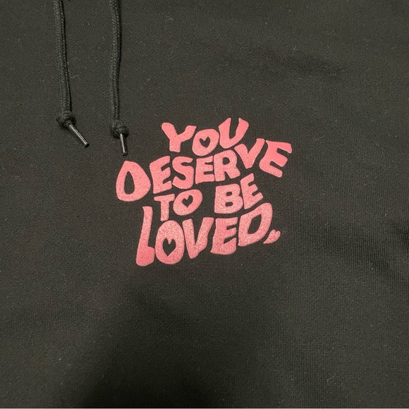 NWOT DREAM “You Deserve To Be Loved” Hoodie Sz M - Picture 2 of 5